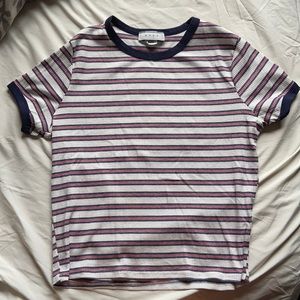 Striped short sleeve shirt!!